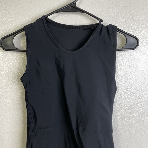 GC2B Lux Tank Medium Black Binder Top Trans Compression Stretch NWOT - Picture 3 of 5